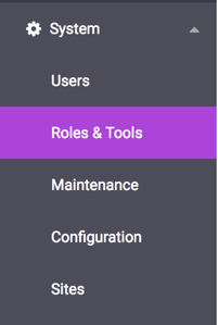 System - Roles & Tabs